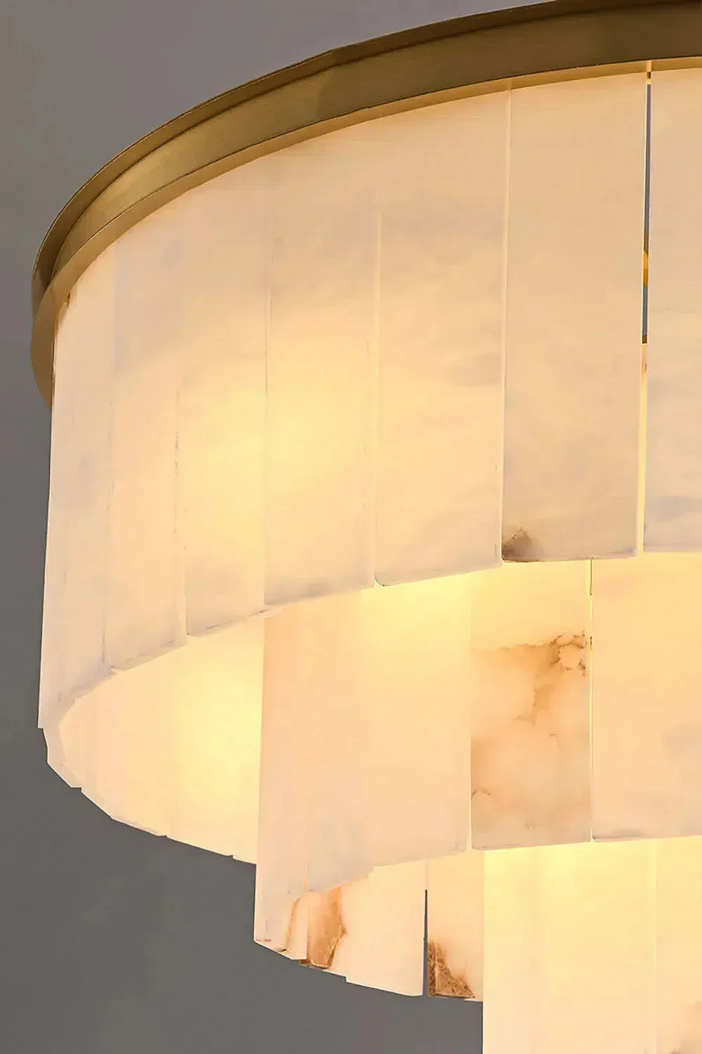 Modern Alabaster Tiered Chandelier - Richardrider