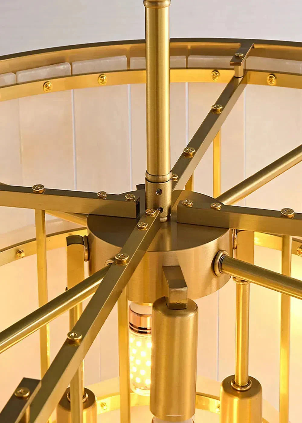 Modern Alabaster Tiered Chandelier - Richardrider