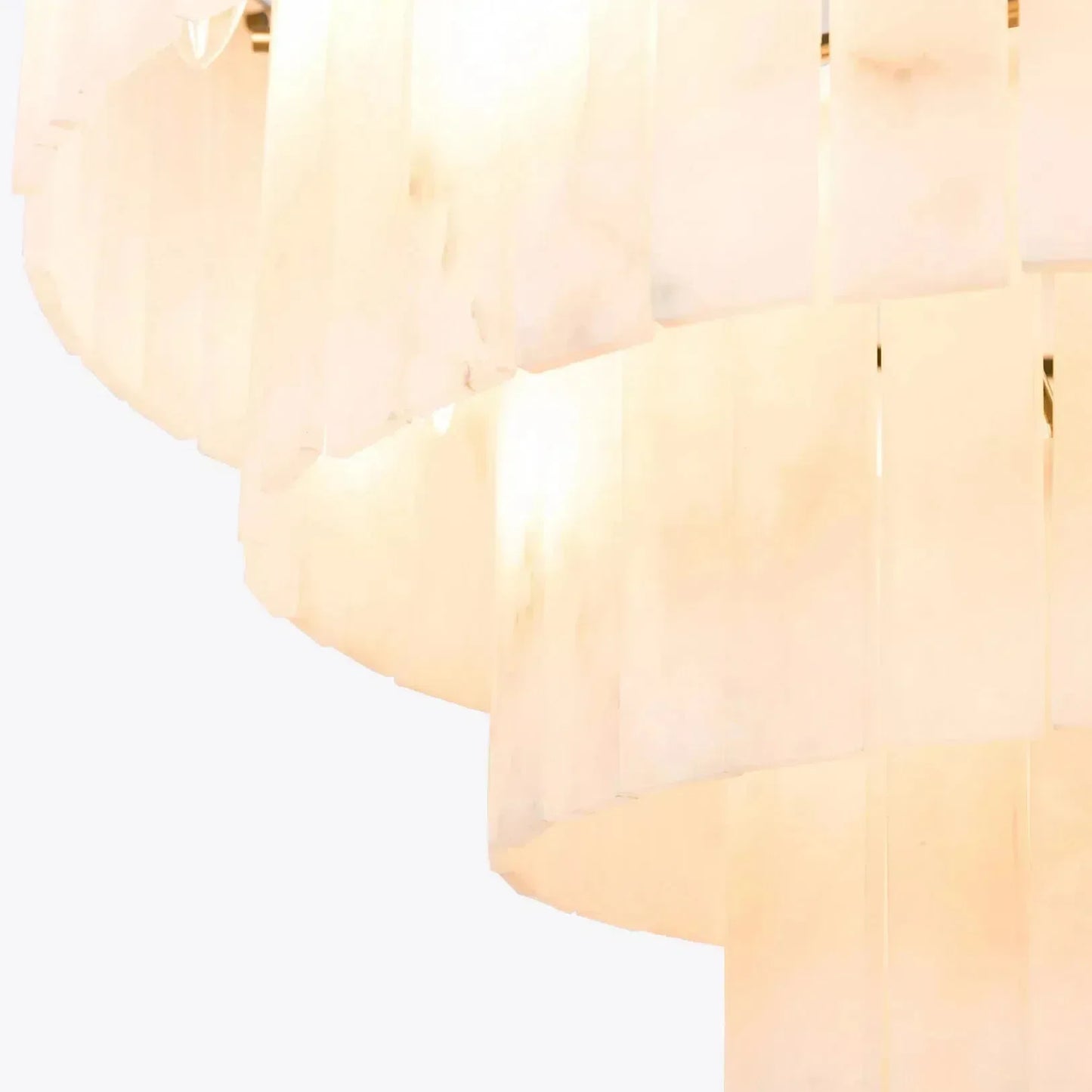 Modern Alabaster Tiered Chandelier - Richardrider