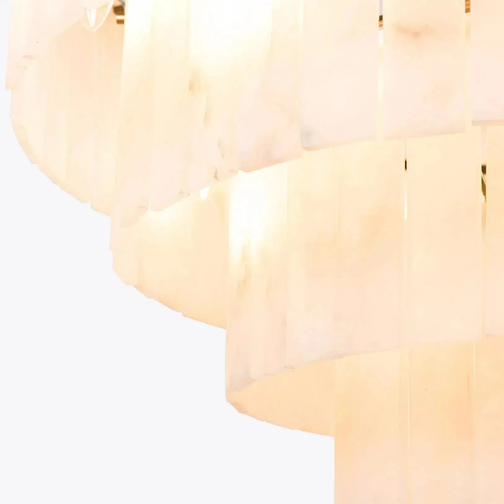 Modern Alabaster Tiered Chandelier - Richardrider