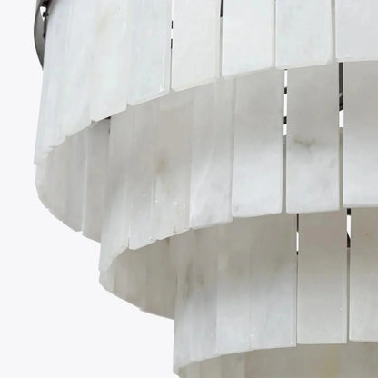 Modern Alabaster Tiered Chandelier - Richardrider