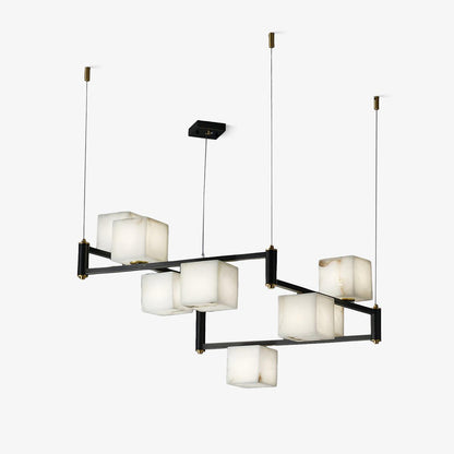 Alabaster Square Box Chandelier - Richardrider