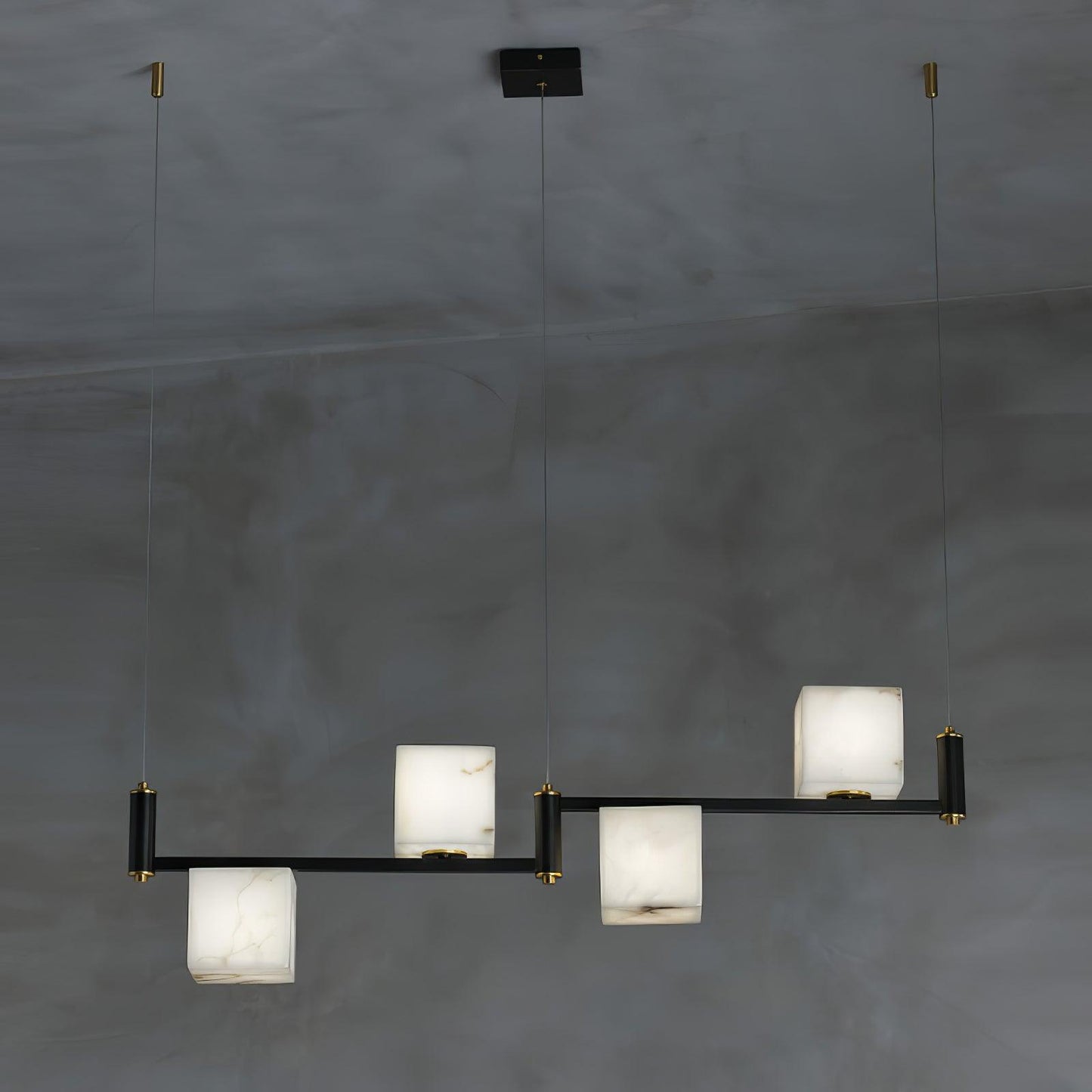 Alabaster Square Box Chandelier - Richardrider