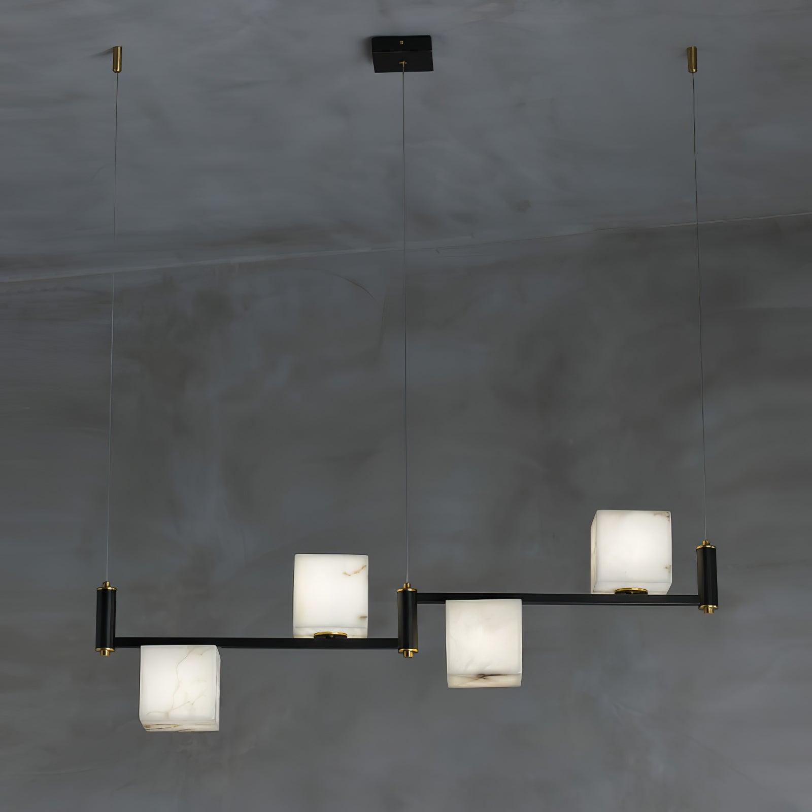 Alabaster Square Box Chandelier - Richardrider