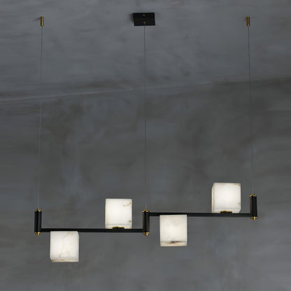 Alabaster Square Box Chandelier - Richardrider