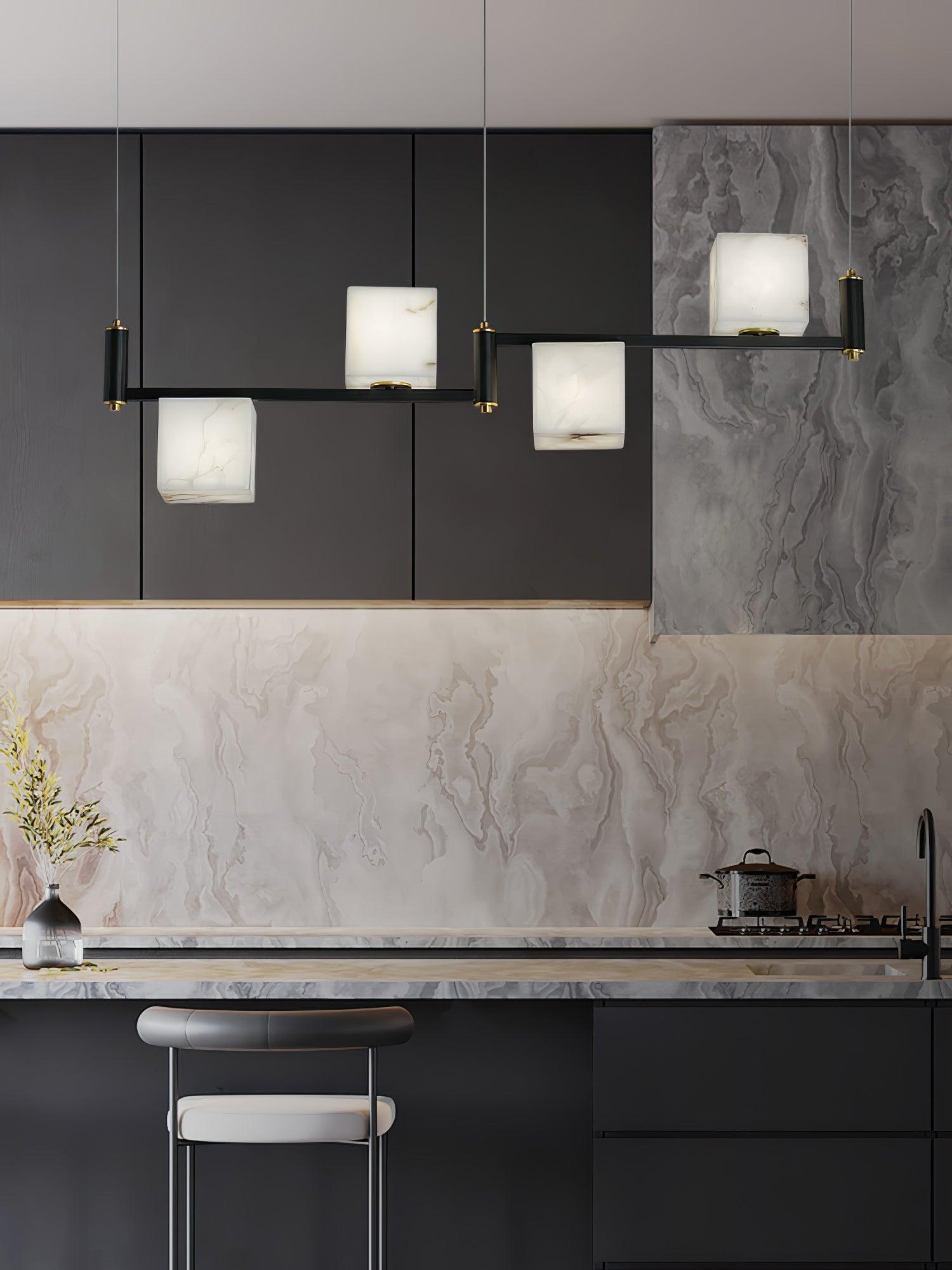 Alabaster Square Box Chandelier - Richardrider