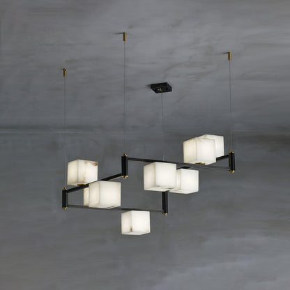 Alabaster Square Box Chandelier - Richardrider