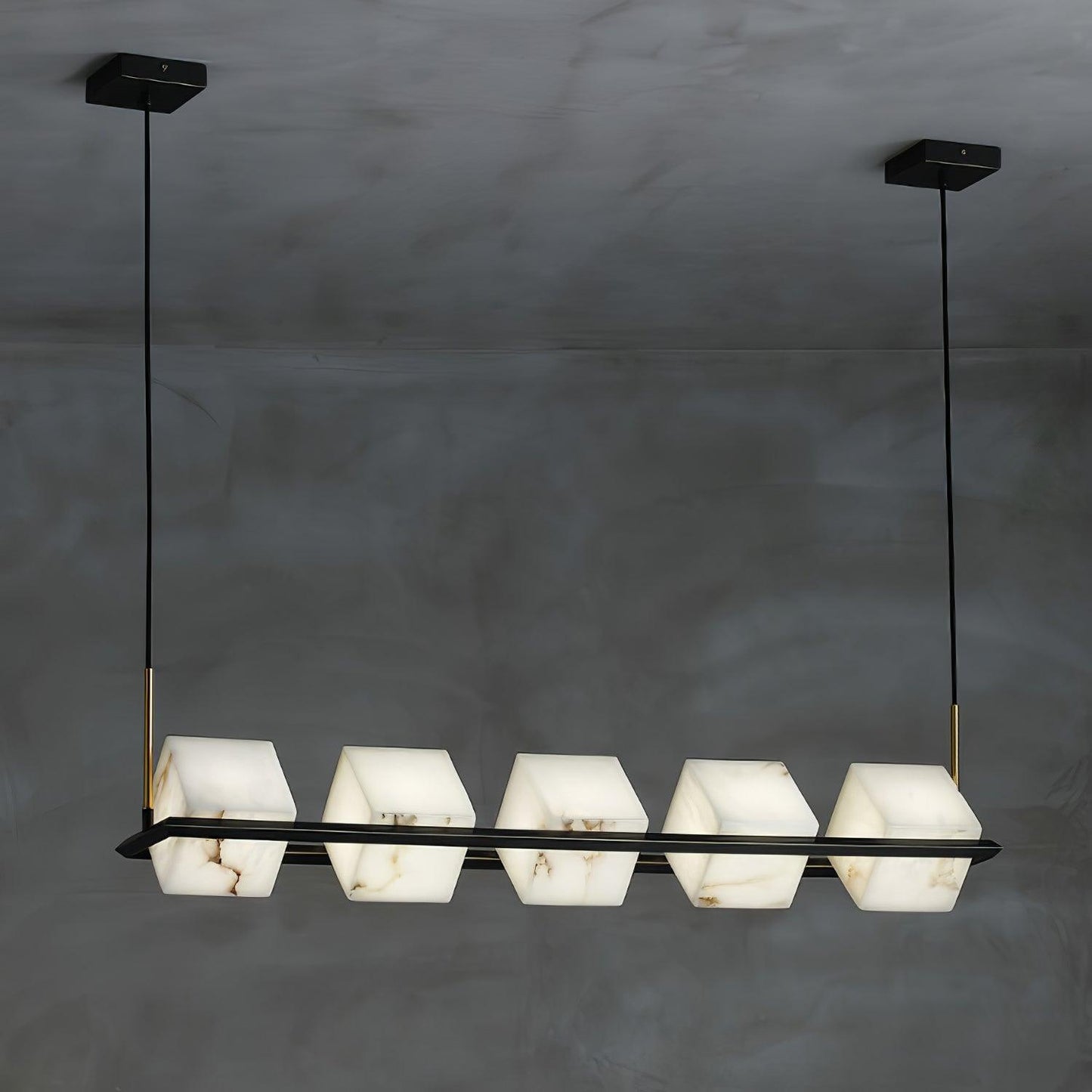 Alabaster Square Box Chandelier - Richardrider