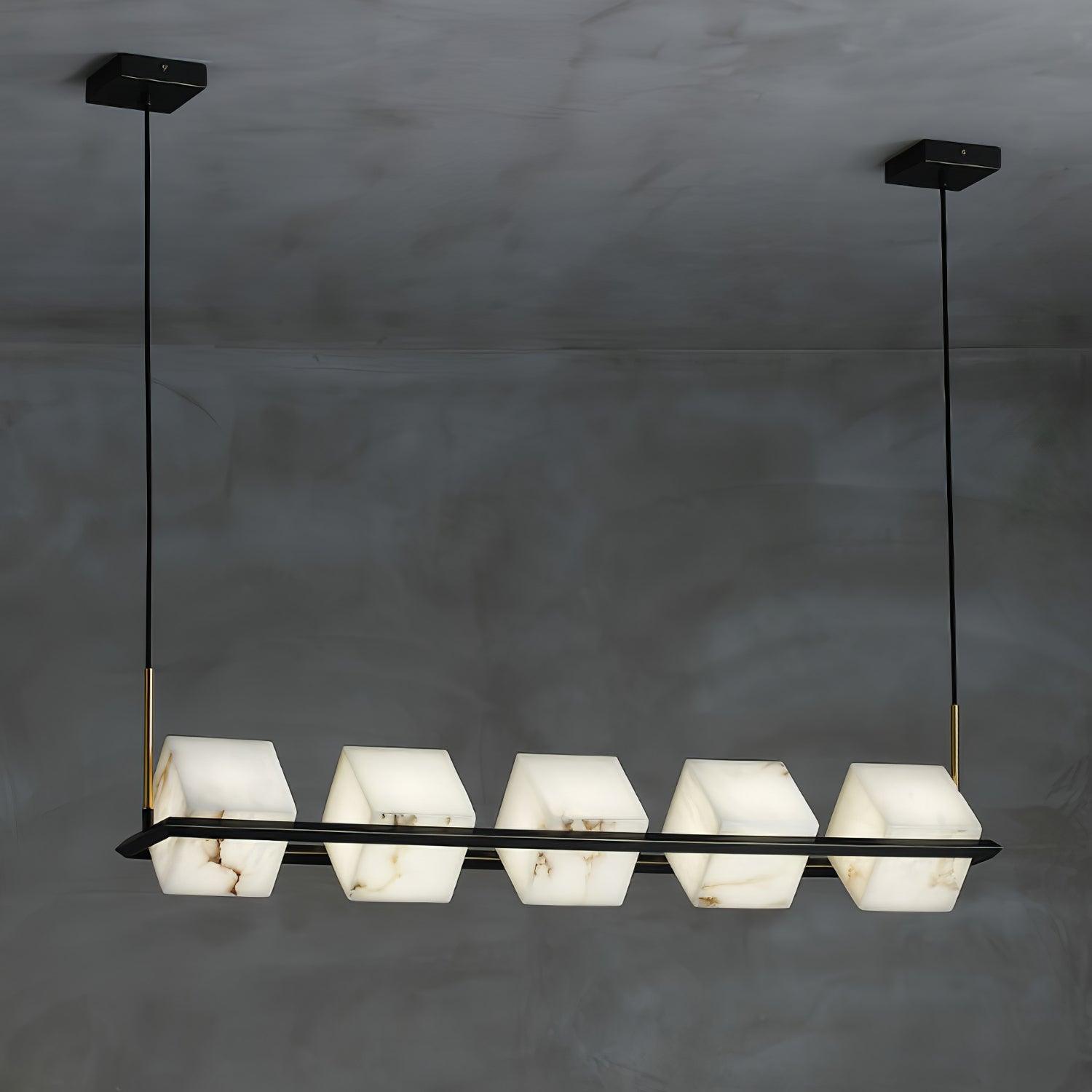 Alabaster Square Box Chandelier - Richardrider