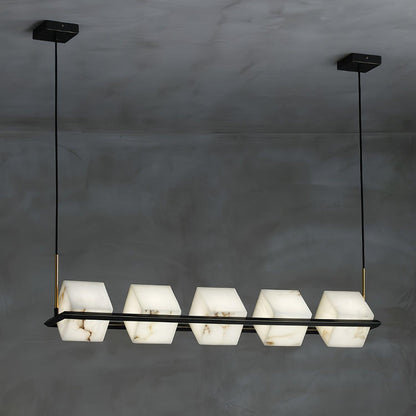 Alabaster Square Box Chandelier - Richardrider