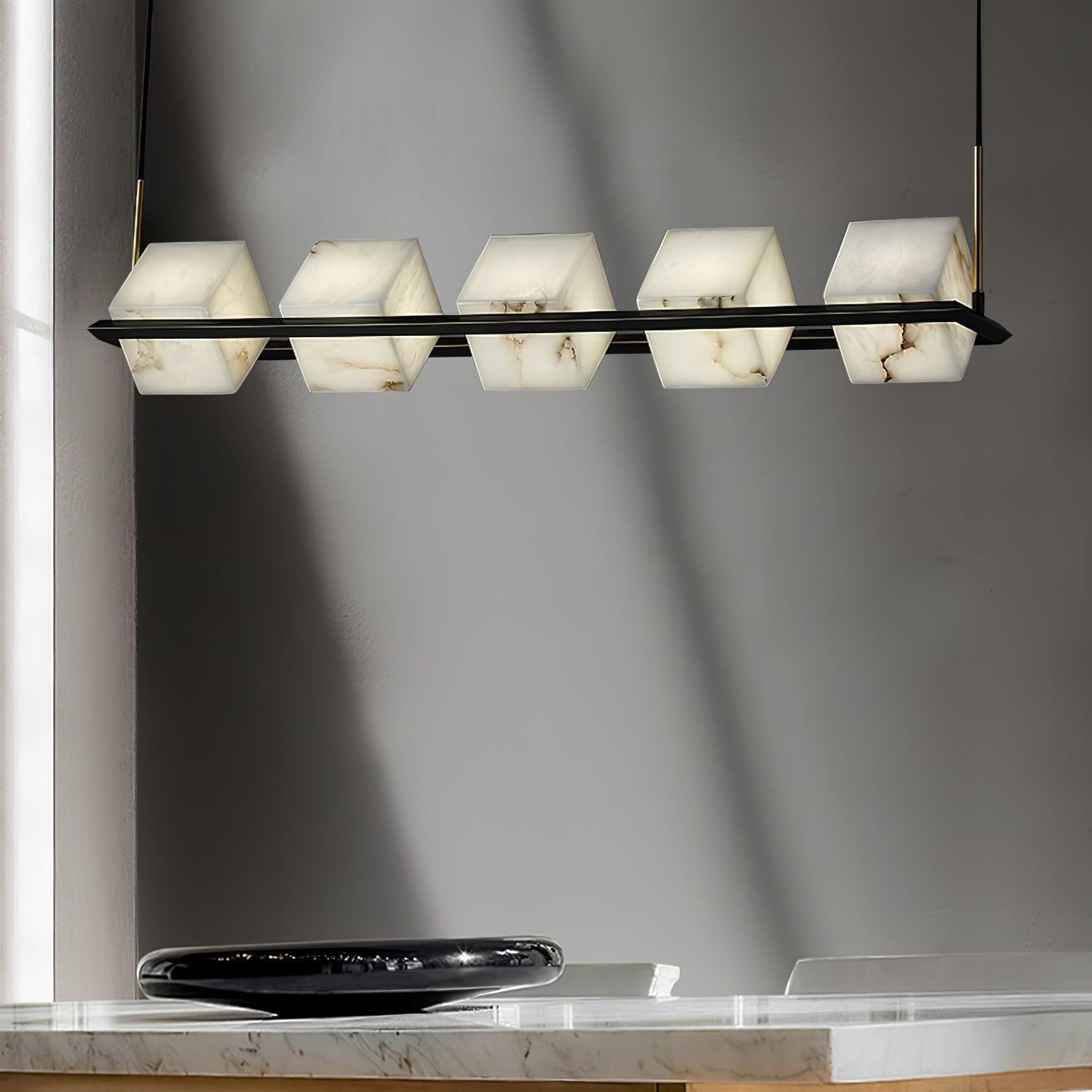 Alabaster Square Box Chandelier - Richardrider