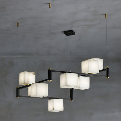Alabaster Square Box Chandelier - Richardrider