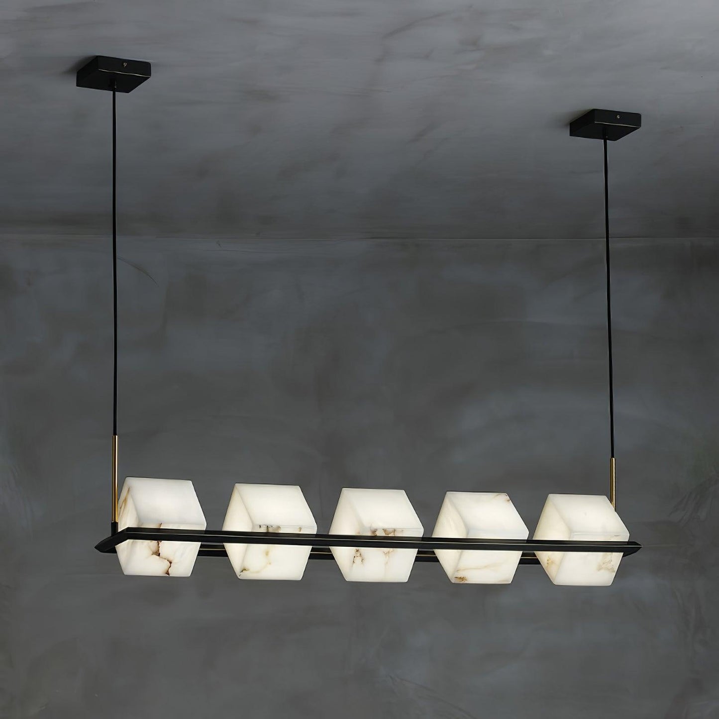 Alabaster Square Box Chandelier - Richardrider