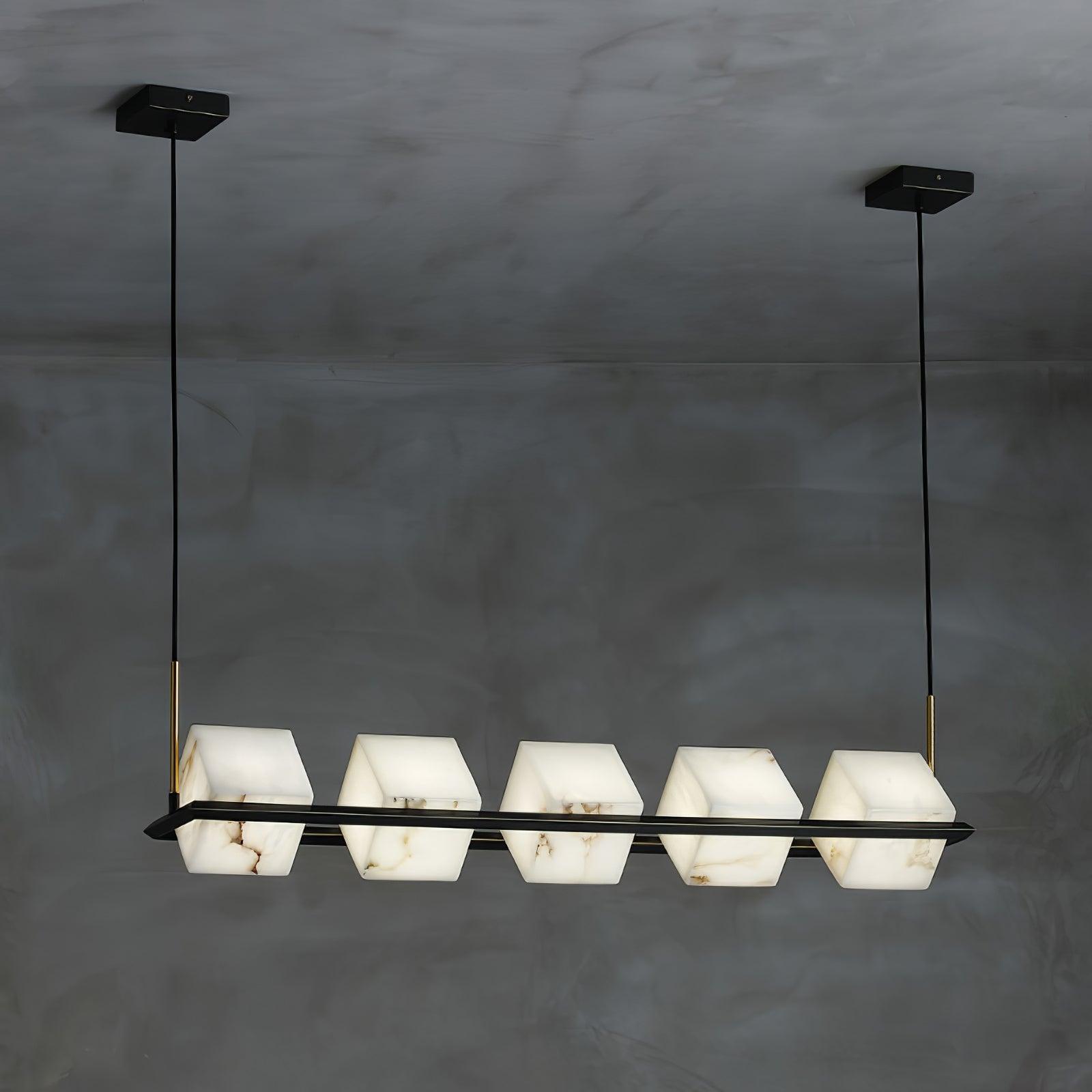 Alabaster Square Box Chandelier - Richardrider