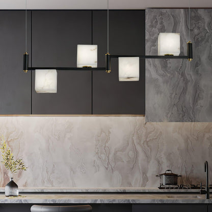 Alabaster Square Box Chandelier - Richardrider