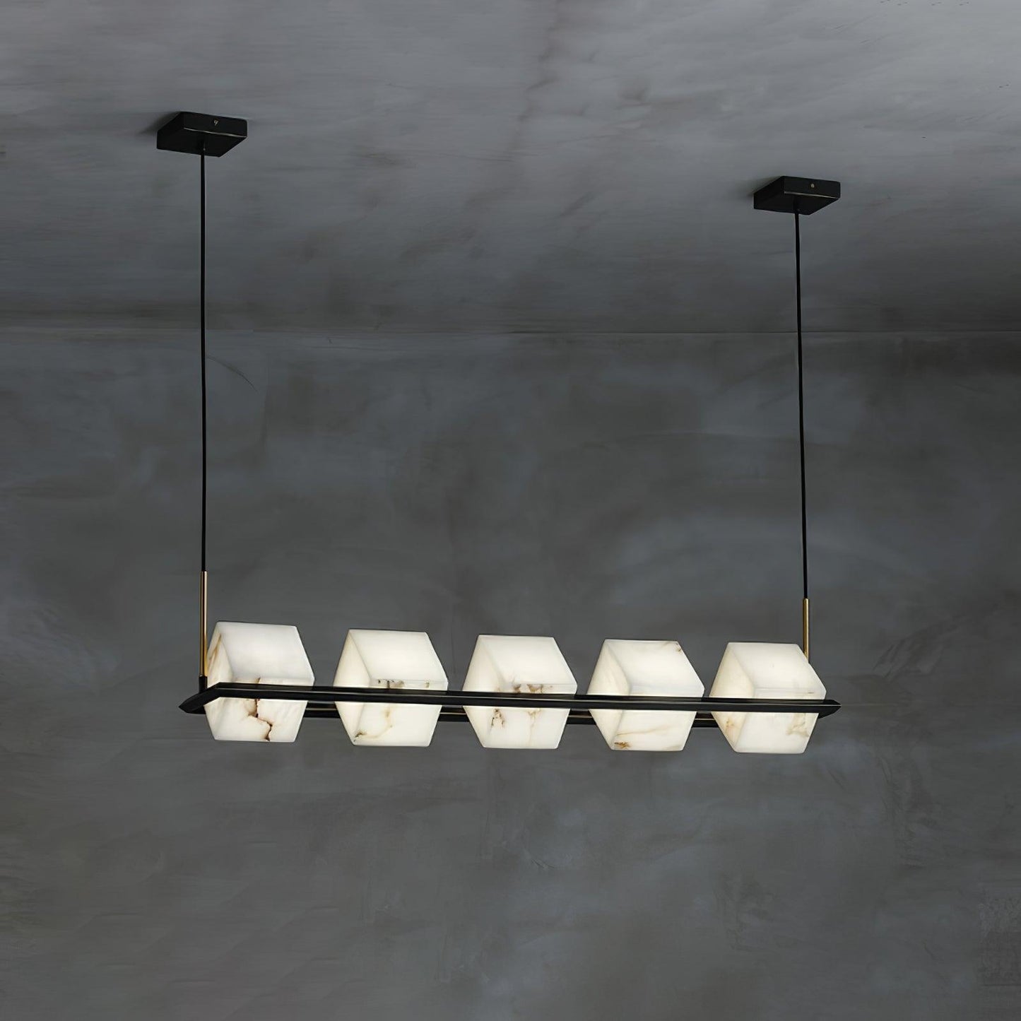 Alabaster Square Box Chandelier - Richardrider