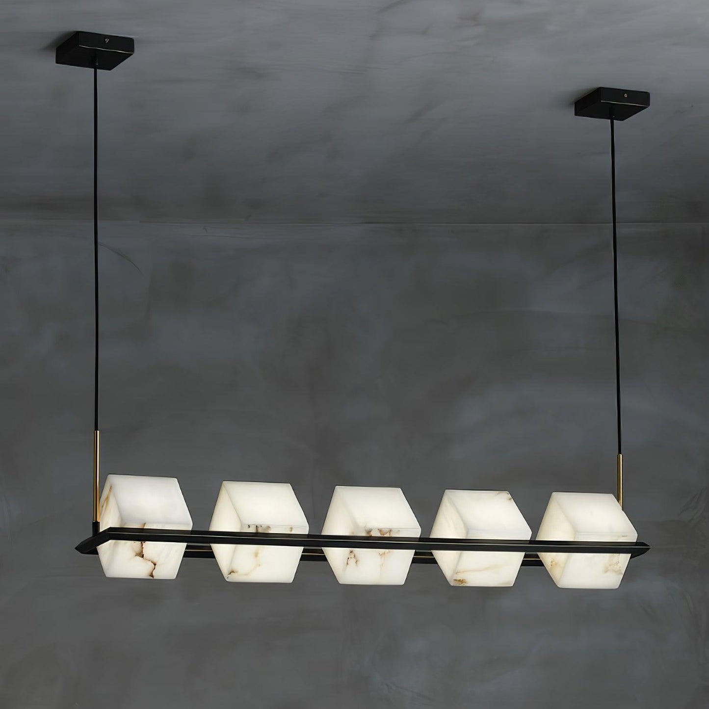 Alabaster Square Box Chandelier - Richardrider