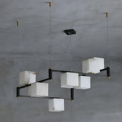 Alabaster Square Box Chandelier - Richardrider