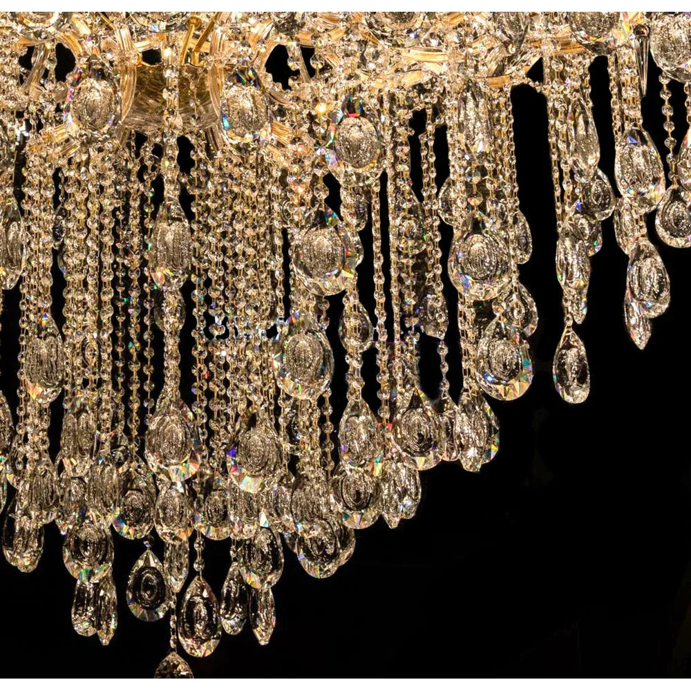 Classic Modern Multi-layers Crystal Chandelier for Staircase/Foyer/Villa - Richardrider
