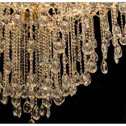Classic Modern Multi-layers Crystal Chandelier for Staircase/Foyer/Villa - Richardrider