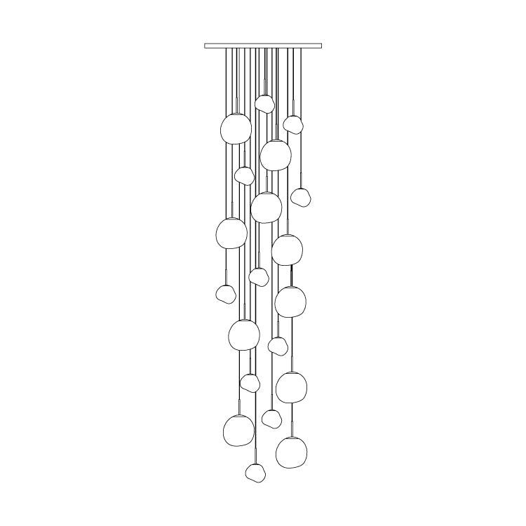 Multi Lava Round Chandelier - Richardrider