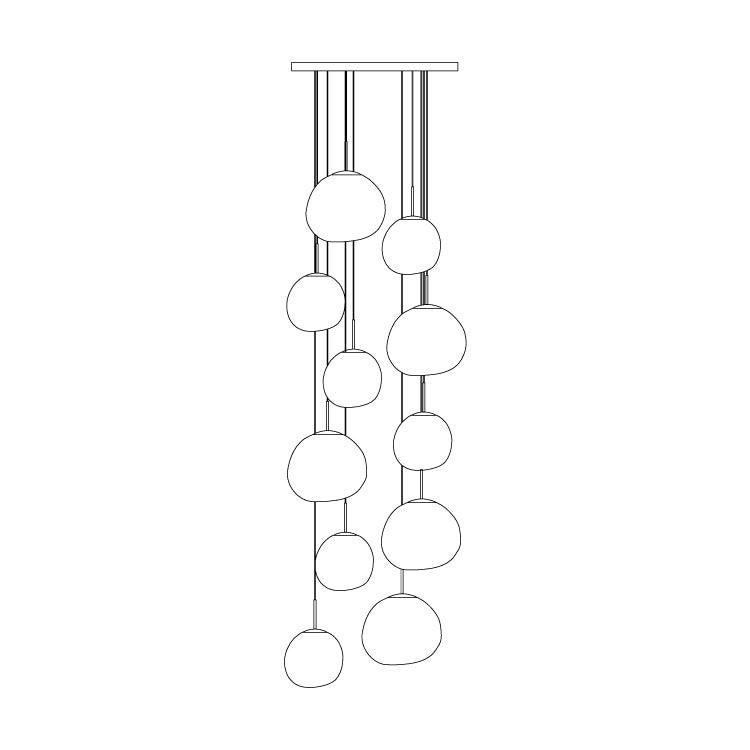 Multi Lava Round Chandelier - Richardrider