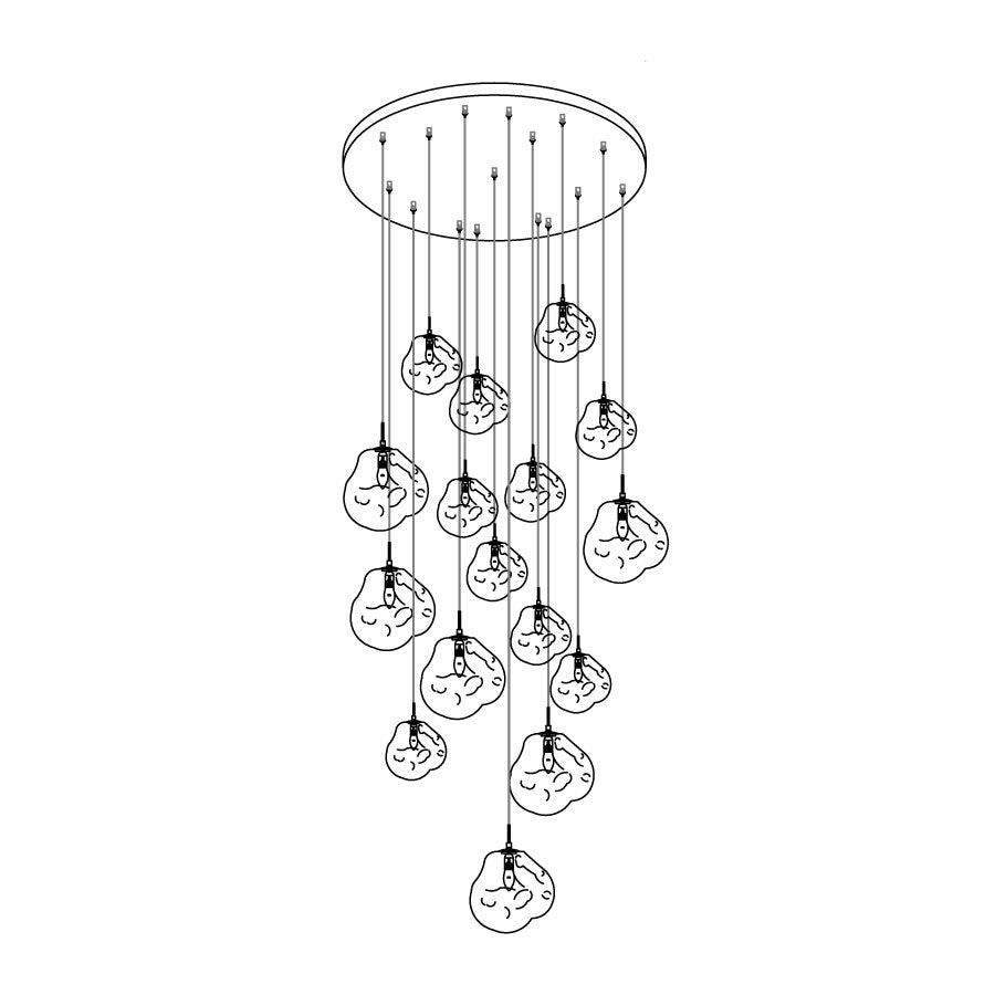Multi Lava Round Chandelier - Richardrider