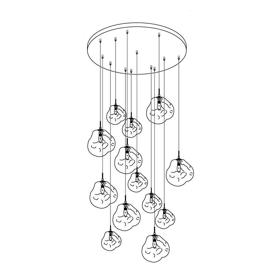 Multi Lava Round Chandelier - Richardrider