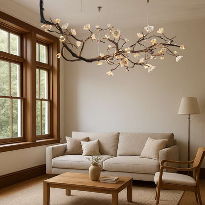 Wanos Crystal Flower Tree Branch Chandelier