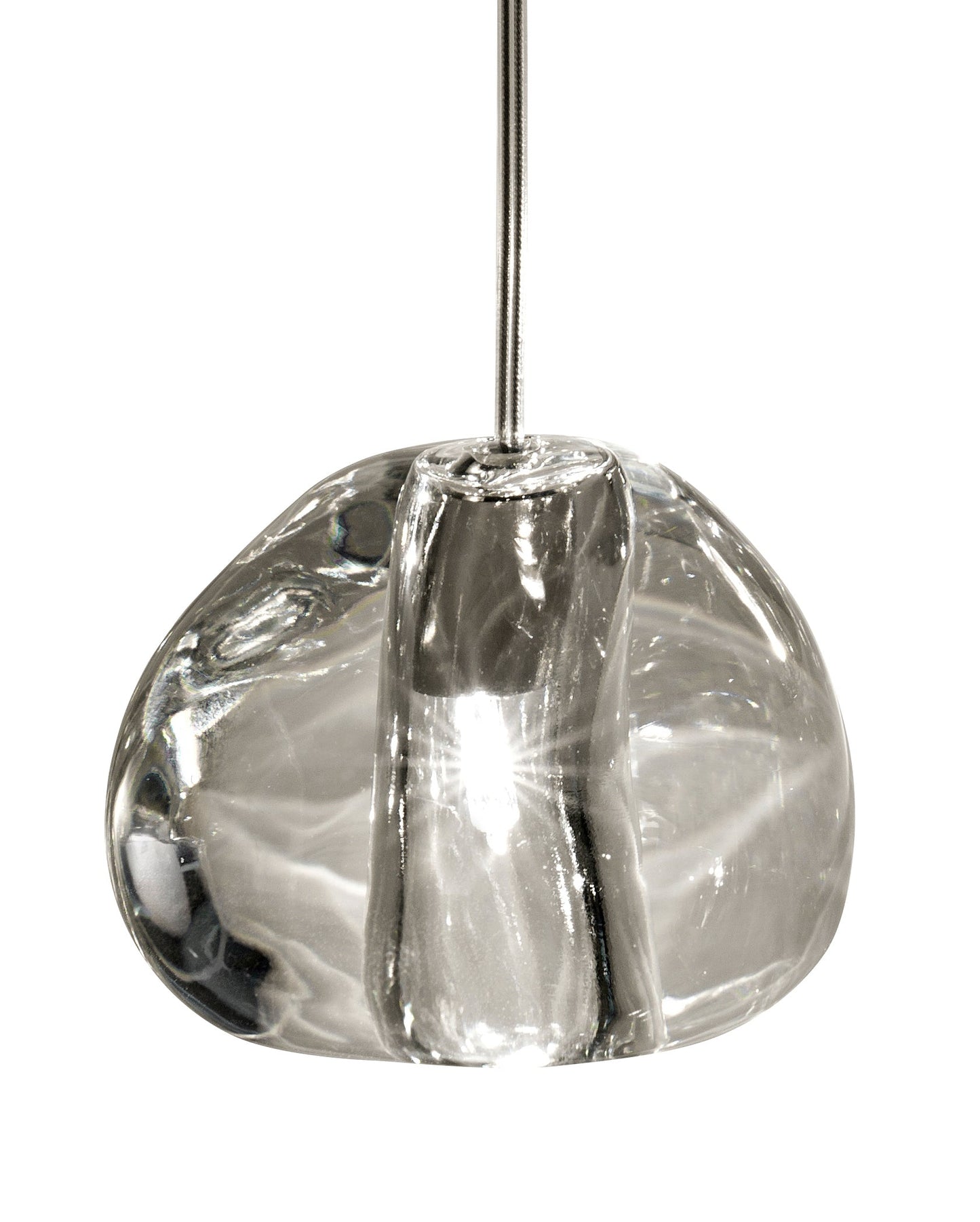 Cherry Crystal Spiral Chandelier