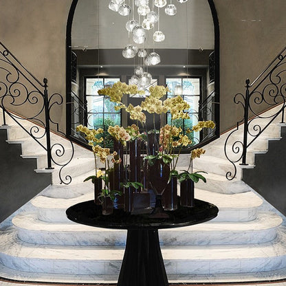 Cherry Crystal Spiral Chandelier