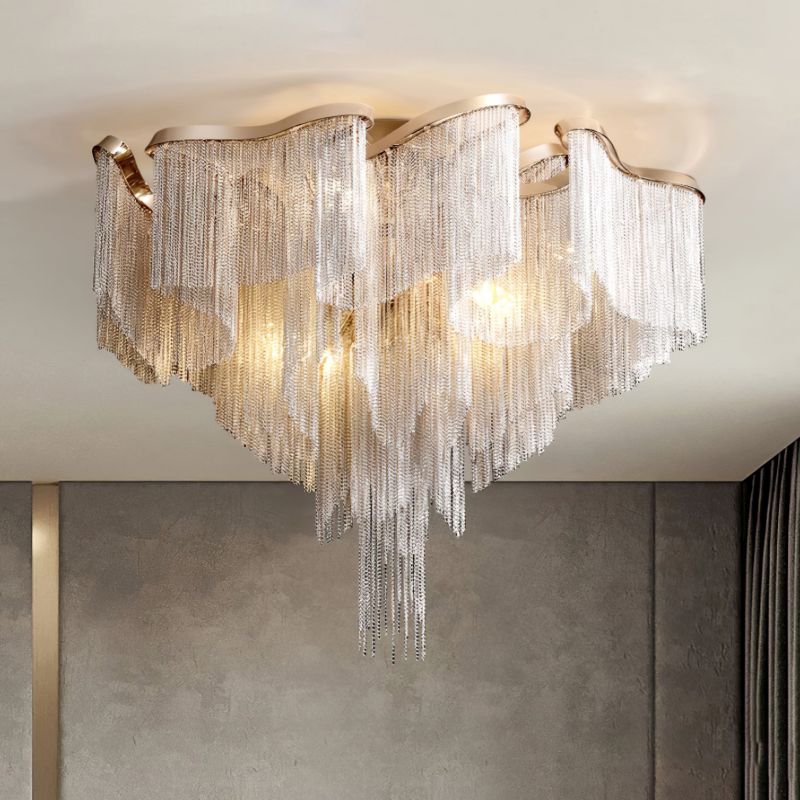 Modern Aluminum Chain Tassel Pendant - Richardrider