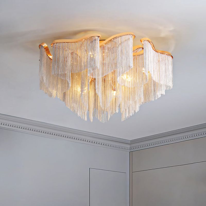 Modern Aluminum Chain Tassel Pendant - Richardrider