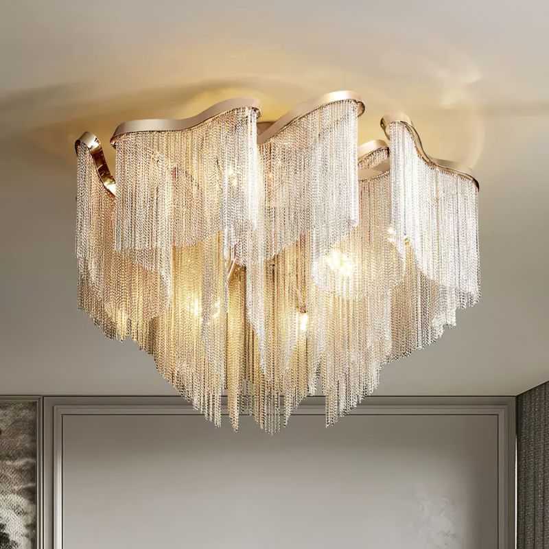 Modern Aluminum Chain Tassel Pendant - Richardrider