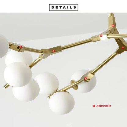 Lio Globe Tree Branch Chandelier