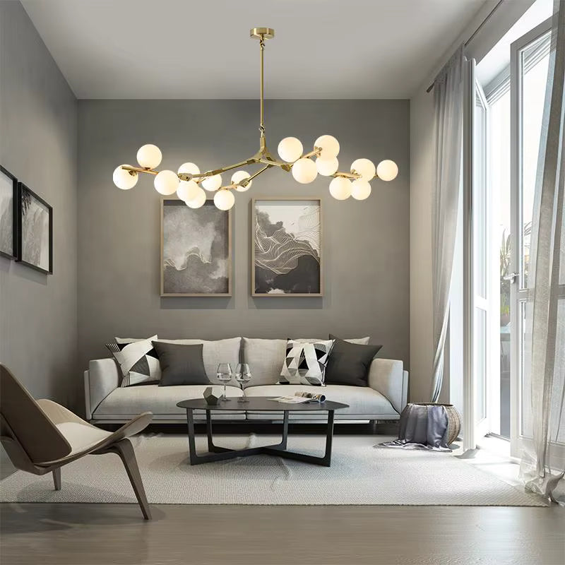 Lio Globe Tree Branch Chandelier