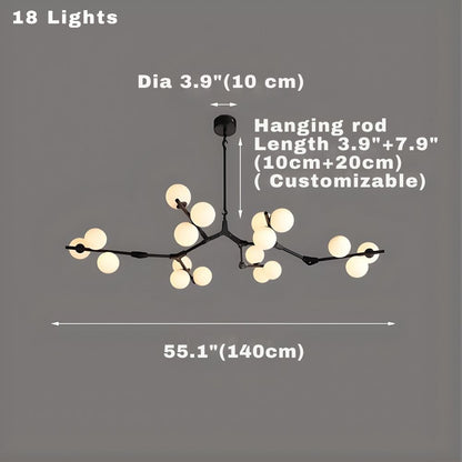 Lio Globe Tree Branch Chandelier