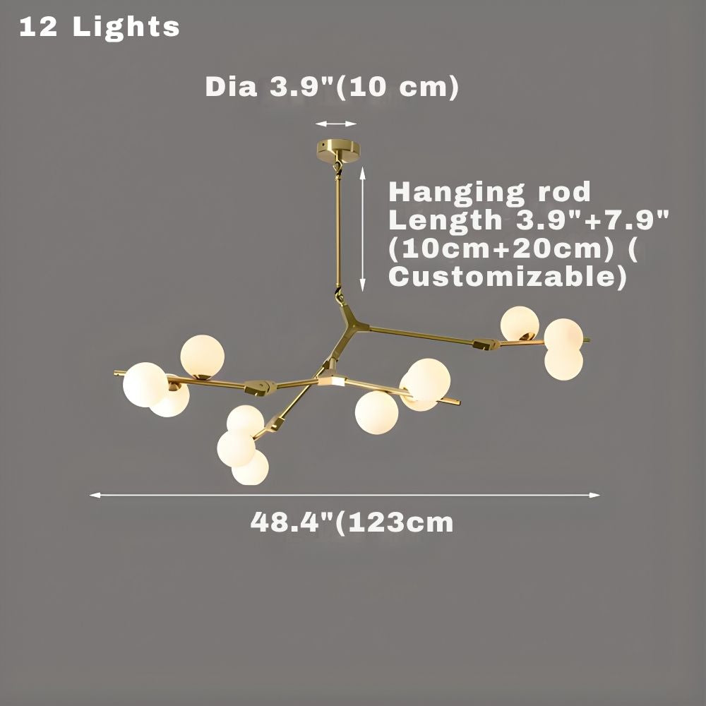 Lio Globe Tree Branch Chandelier