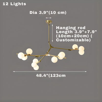 Lio Globe Tree Branch Chandelier