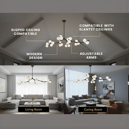 Lio Globe Tree Branch Chandelier