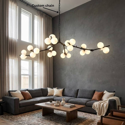 Lio Globe Tree Branch Chandelier