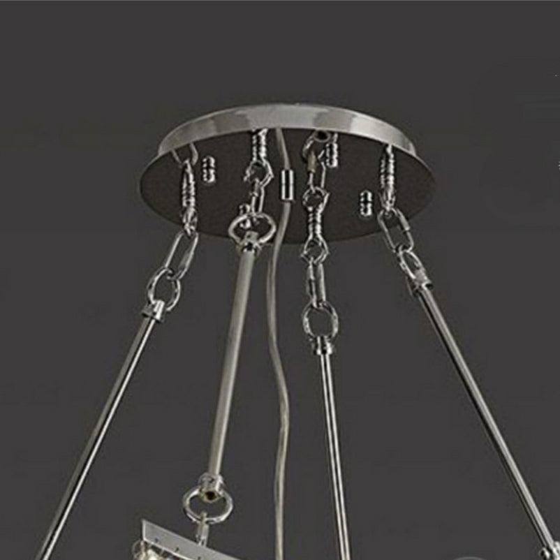 Extra Large Foyer Vertical Layers K9 Crystal Chandelier Chrome Ceiling Lighting Fixture For Staircase Entryway Decor - Richardrider