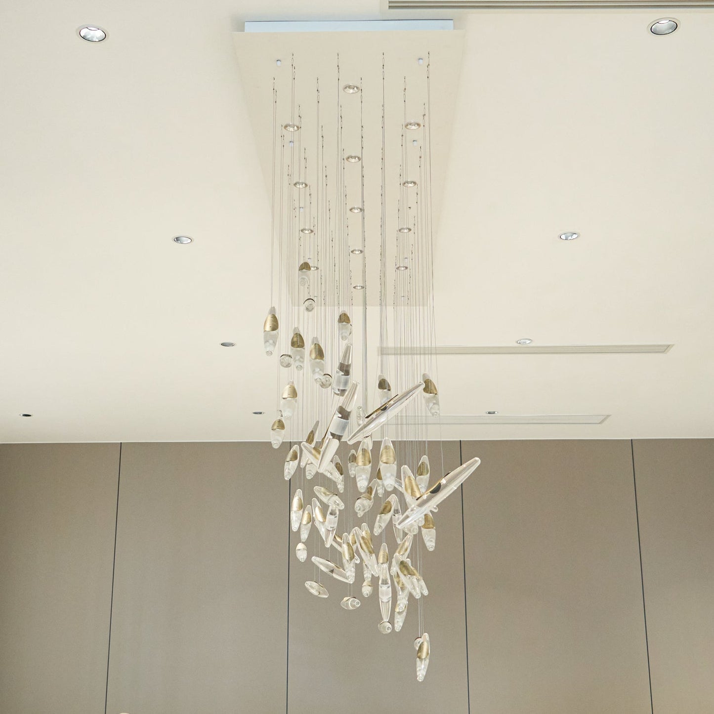 Moonlight Whispers Crystal Spiral Chandelier