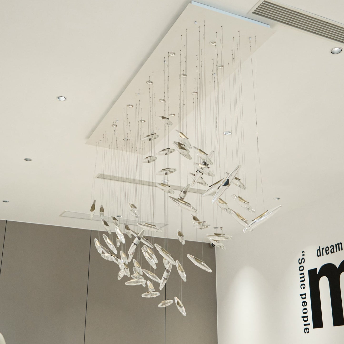 Moonlight Whispers Crystal Spiral Chandelier