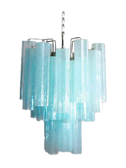 Murano Glass Chandelier – 30 tubes – Opal