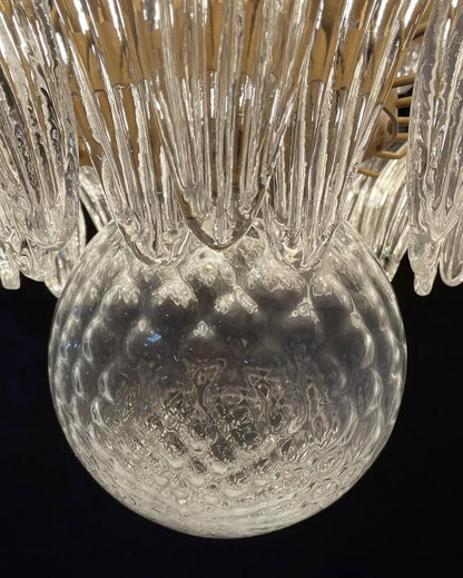 Murano Chandelier – Palmette – 163 glasses – Smoked