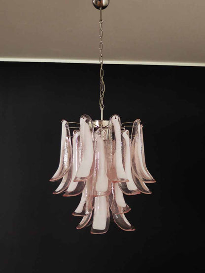 Murano Glass Chandelier – 26 petals – Pink