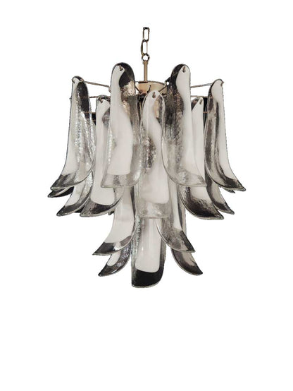 Murano Glass White Petals Chandelier