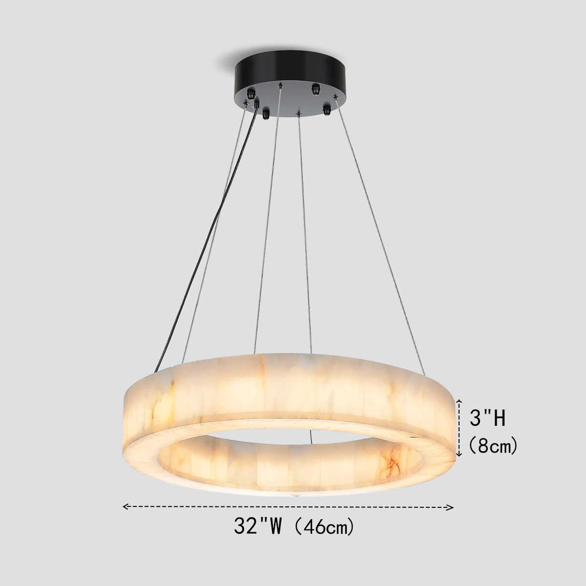 Alabaster Halo Ring Chandelier - Richardrider
