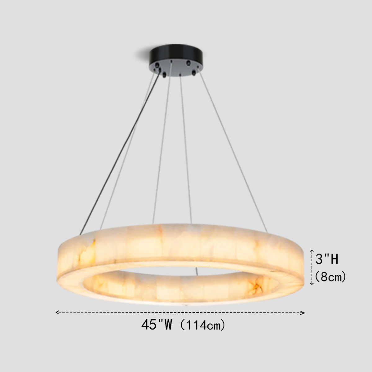 Alabaster Halo Ring Chandelier - Richardrider